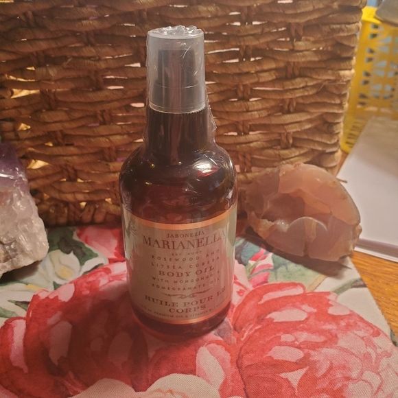 NWT 4oz MARIANELLA BODY OIL ROSEWOOD AND LITSEA CUBEBA IMPERIAL JADE BODY OIL - Picture 6 of 8